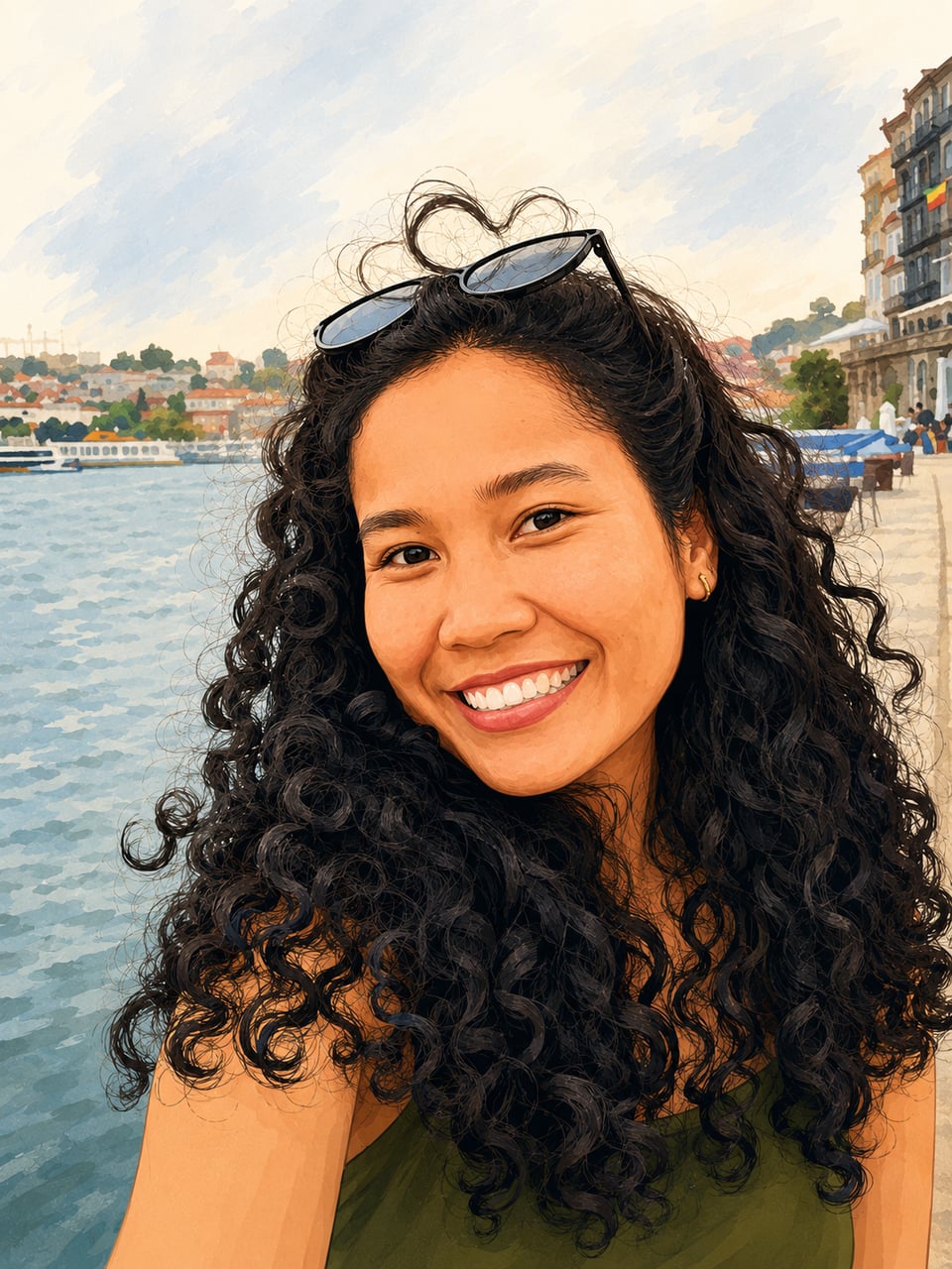 Muchachita de Indonesia in Spain